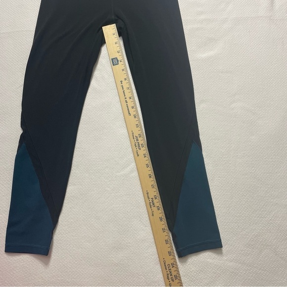 Athleta Leggings Mesh Sheer Blue and Black Women’s Size Small - Picture 10 of 12